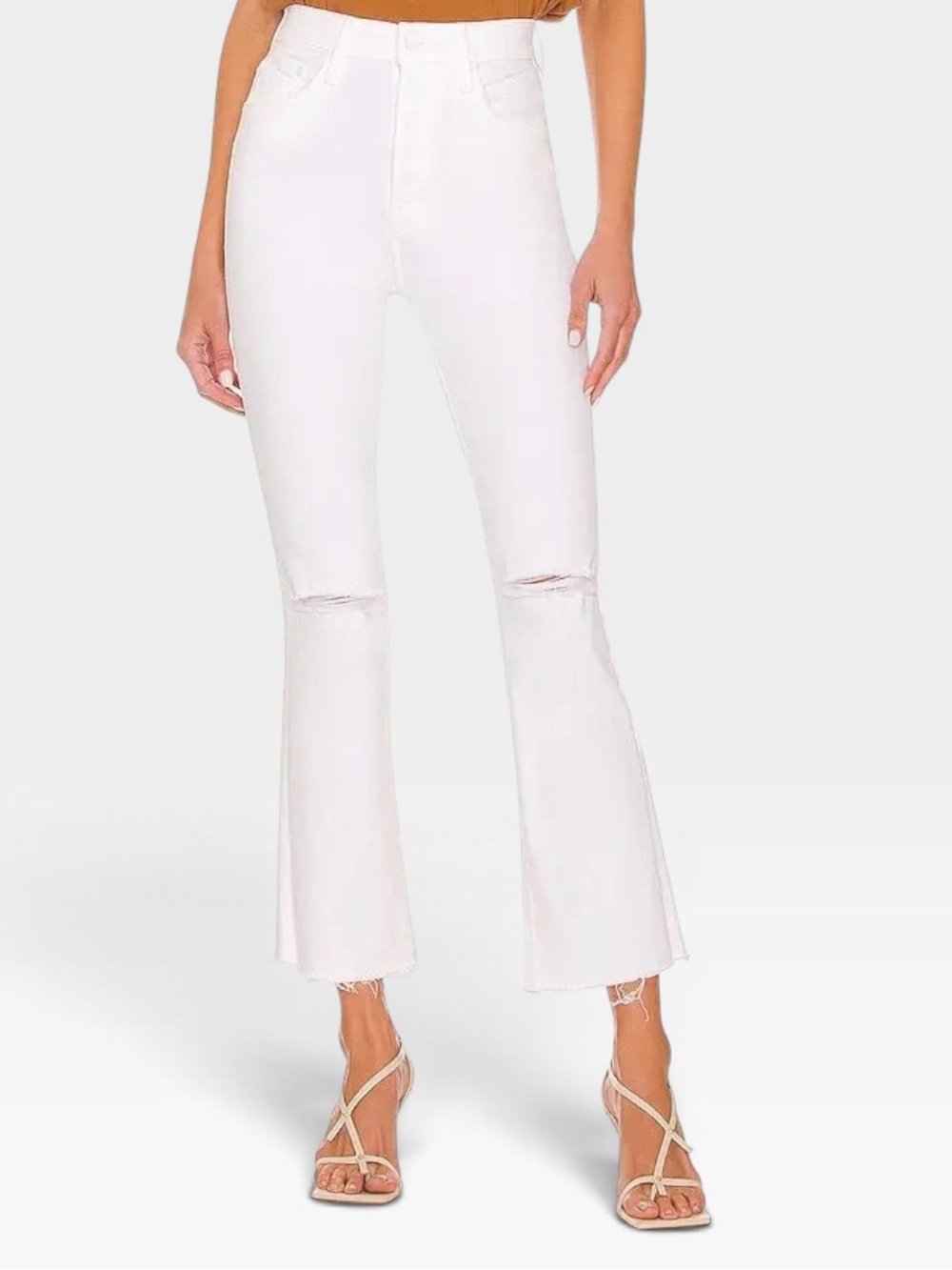 MOTHER The Tripper High-Rise Flare Fray Jeans